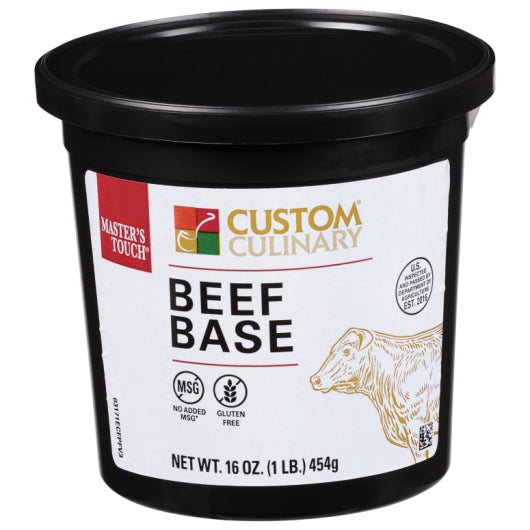Custom Culinary Master's Touch Beef Base Gluten Free No MSG Added 6 x 1 LB