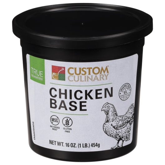 Custom Culinary True Foundations Chicken BaseClean Label Gluten Free No MSG Added 6 x 1 L B
