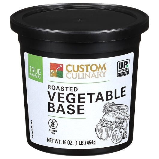 Custom Culinary True Foundations Vegetable Base Clean Label Gluten Free Vegan 6 x 1 LB