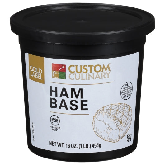 Custom Culinary Gold Label Ham Base Gluten Free No MSG Added 6 x 1 LB