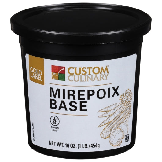 Custom Culinary Gold Label Mirepoix Base Clean Label Gluten Free Vegan No MSG Added 6 x 1 LB