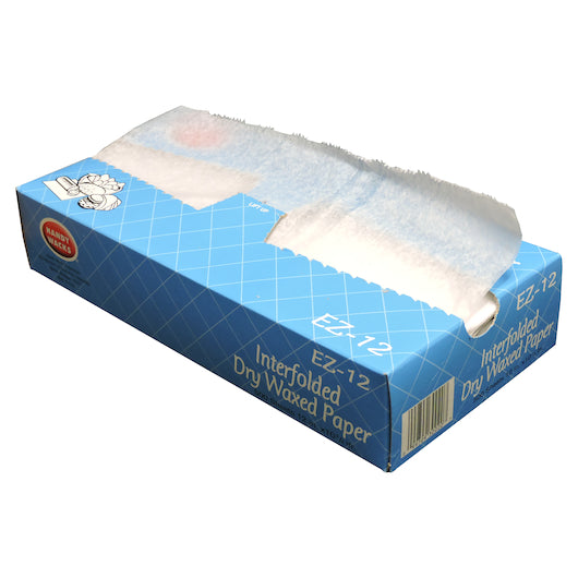 HANDY WACKS 12 INCH X 10.75 INCH DRY WAX INTERFOLDED DELI PAPER, 12 - 500 CNT