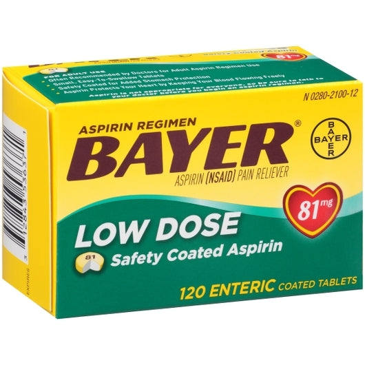 BAYER ASP MR TAB 81MG 120s 3DZ
