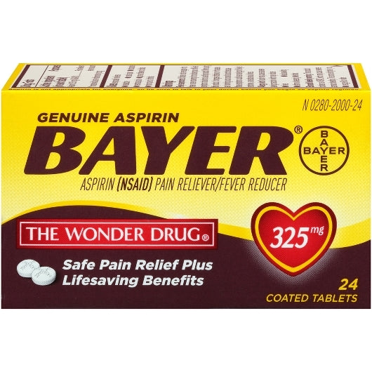 BAYER ASP TAB 325MG 24S INN PACK 3S 3DZ