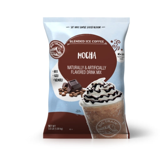BIG TRAIN MOCHA BLENDED ICE COFFEE MIX, 5 - 3.5 LB