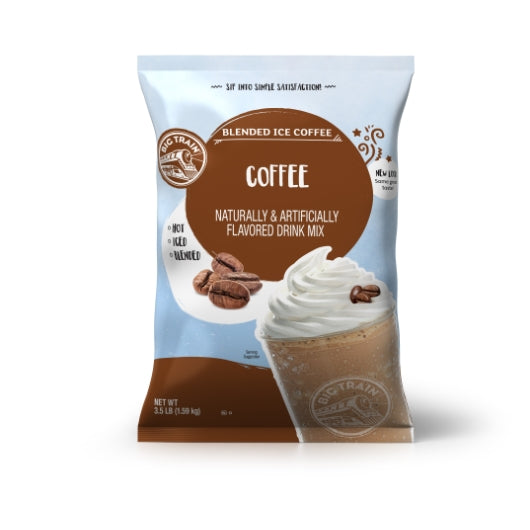BIG TRAIN BLENDED ICE COFFEE MIX, 5 - 3.5 LB