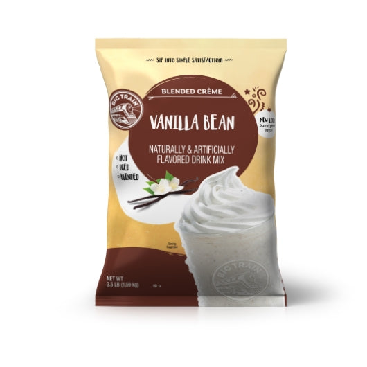 BIG TRAIN VANILLA BEAN BLENDED CREME DRINK MIX, 5 - 3.5 LB