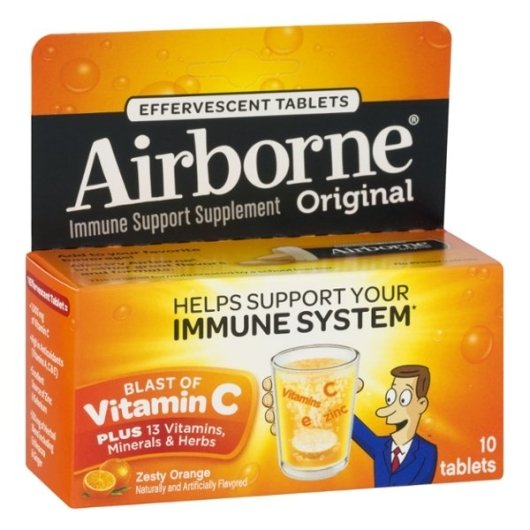 AIRBORNE EFFERVESCENT ZESTY ORANGE, 72 - 10 EA