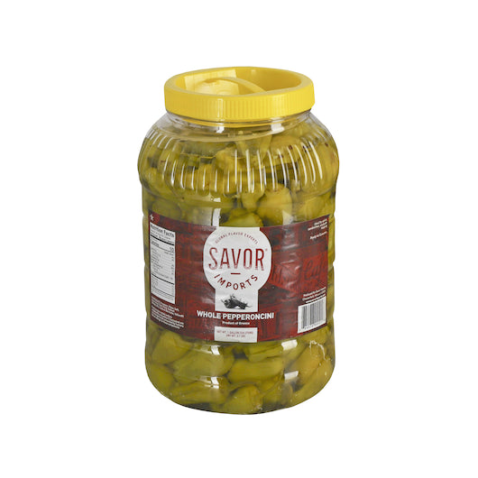 SAVOR IMPORTS WHOLE PEPPER PEPPERONCINI, 4 - 1 GA