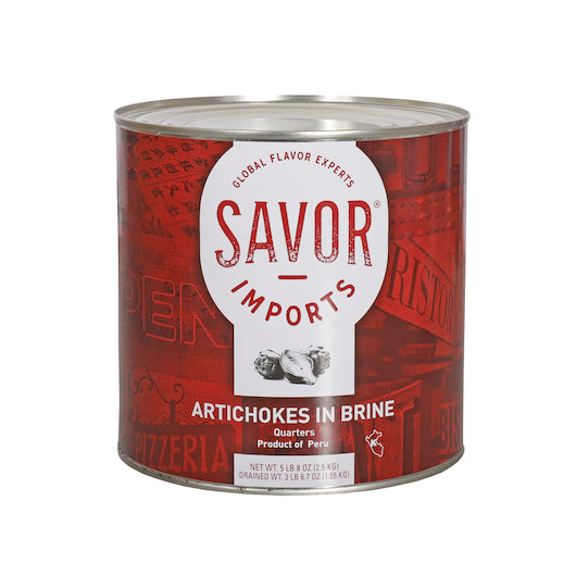 SAVOR IMPORTS QUARTERED ARTICHOKE HEARTS, 6 -2.5 KG