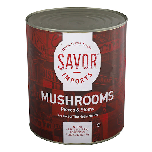 SAVOR IMPORTS MUSHROOM PIECES & STEMS, 6 - 10CN