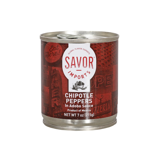 SAVOR IMPORTS CHIPOTLE PEPPERS IN ADOBO SAUCE, 24 - 7.58 OZ
