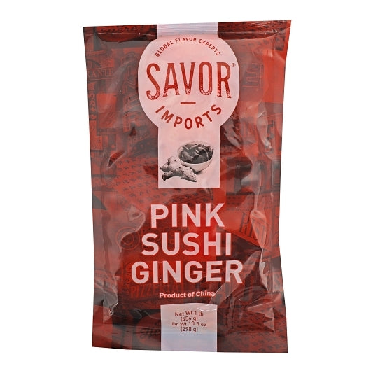 SAVOR IMPORTS PINK SUSHI GINGER, 12 - 1 LB