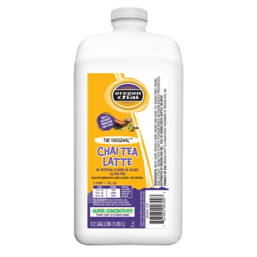 OREGON CHAI ORIGINAL CHAI SUPER CONCENTRATE, 4 - 0.5 GA