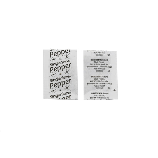 SINGLE SERV PEPPER FLAT PACKETS, 6000 - 0.1 GR