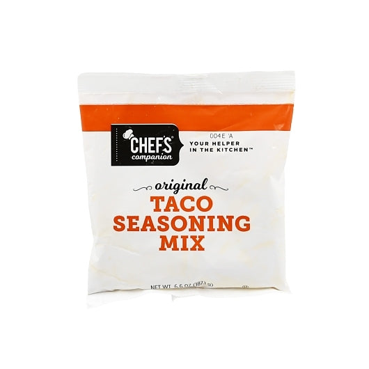 CHEFS COMPANION TACO SEASONING POUCH, 6 - 6.6OZ