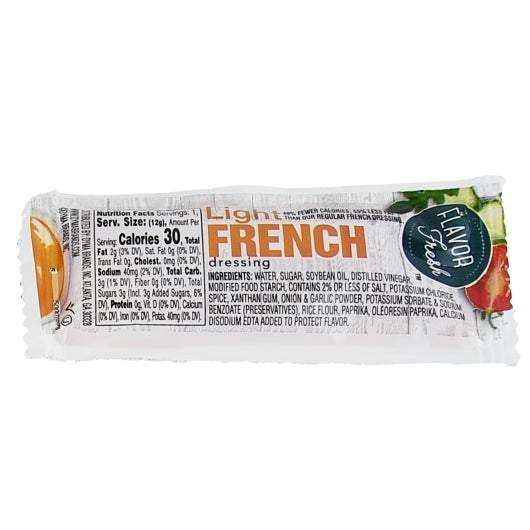 FLAVOR FRESH B4U LIGHT FRENCH DRESSING SINGLESERVE, 200 - 200 - 12 GR