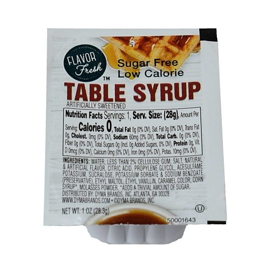FLAVOR FRESH LOW CALORIE MAPLE FLAVORED SYRUPCUP SINGLE SERVE, 100 - 1 OZ