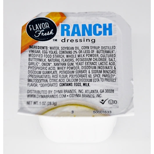 FLAVOR FRESH B4U RANCH DRESSING CUP, 100 - 1 OZ
