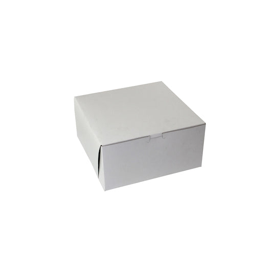 BOXIT 10 INCH X 10 INCH X 5 INCH WHITE LOCK CORNER BAKERY BOX, 1 - 100 - 1 EA