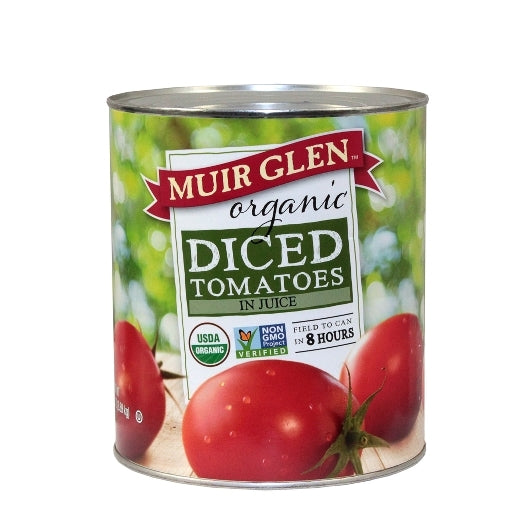 Muir Glen(TM) Organic Canned Vegetables Bulk Diced Tomatoes 6 lb 6 oz