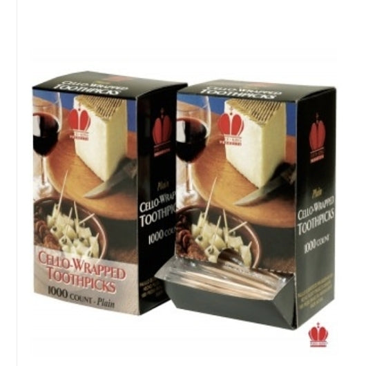 GOLDMAX INDIVIDUALLY WRAPPED CELLO TOOTHPICK,12 - 1000 CNT
