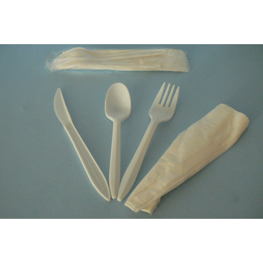 GOLDMAX KIT KNIFE FORK TEASPOON NAPKIN, 1 - 250 EA