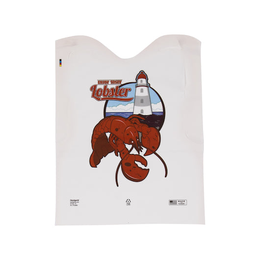 NEATGARDS EMBOSSED POLY ADULT LOBSTER PRINT BIB, 1 - 500 - 500 EA