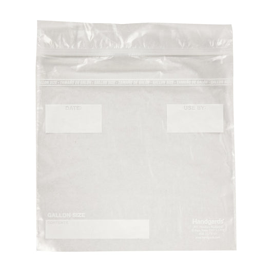 ZIPGARDS HIGH DENSITY RECLOSEABLE CLEAR FLAT STACK GALLON FREEZER BAG, 1 - 250 - 250 EA
