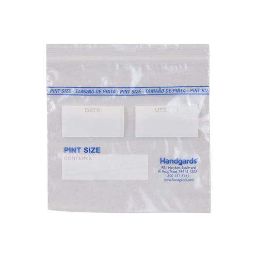 ZIPGARDS ZIPGARD FREEZER BAG PINT ZG6, 1 - 500 - 500 EA