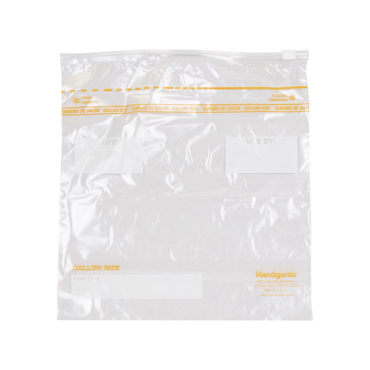 ZIPGARDS SIDE ZIP 1.75 MIL LOW DENSITY CLEAR FLAT PACK GALLON SLIDE ZIP FOOD STORAGE BAG, 1 - 250 -