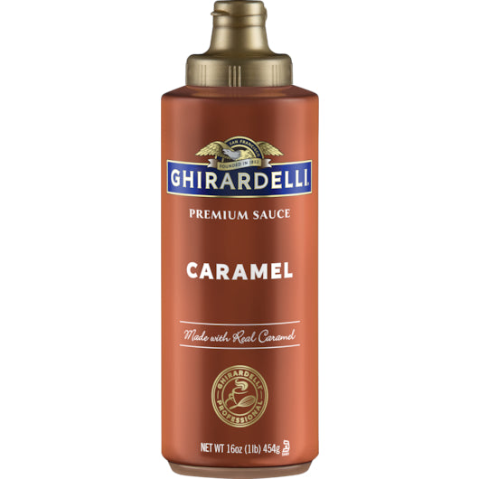 GHIRARDELLI CARAMEL SAUCE SQUEEZE BOTTLE, 12 - 16 OZ