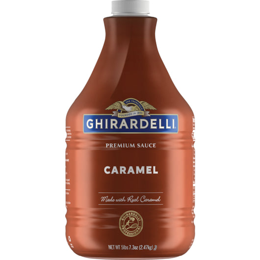 GHIRARDELLI CARAMEL SAUCE PUMP BOTTLE, 6 - 87.3 OZ