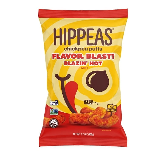 HIPPEAS Flavor Blast! Blazin' Hot (3.75oz/12ct CASE)