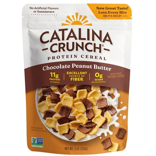 CATALINA SNACKS CRUNCH CHOCOLATE PEANUT BUTTER CEREAL, 6 - 9 OZ