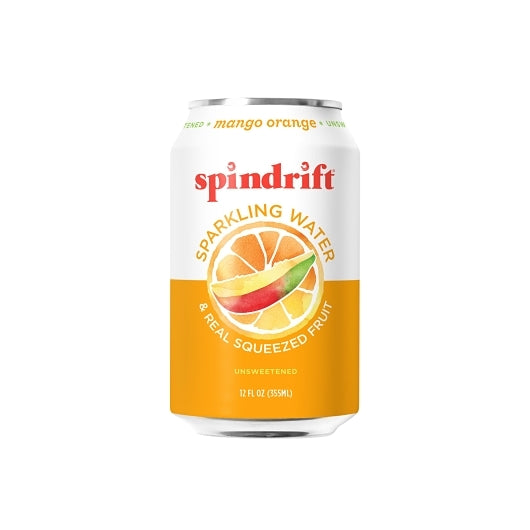 SPINDRIFT MANGO ORANGE FLAVORED SPARKLING WATER, 3 - 8 - 12 FO