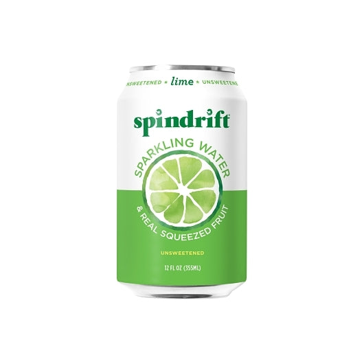 SPINDRIFT LIME FLAVORED SPARKLING WATER, 3 - 8 - 12 FO