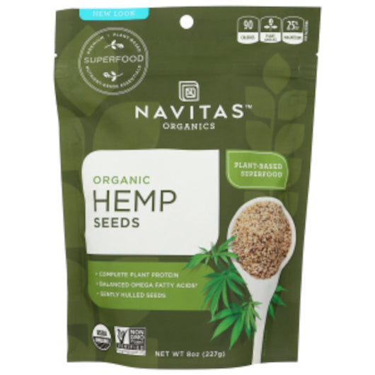 NAVITAS ORGANICS HEMP SEED, 12 - 8  OZ