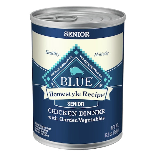 BLUE BUFFALO HOMESTYLE RECIPE NATURAL SENIOR WET DOG FOOD, CHICKEN, 12 - 12.5 OZ