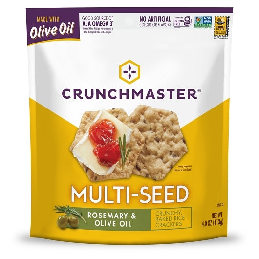 Crunchmaster Multi-Seed Crackers Rosemary & Olive Oil Case