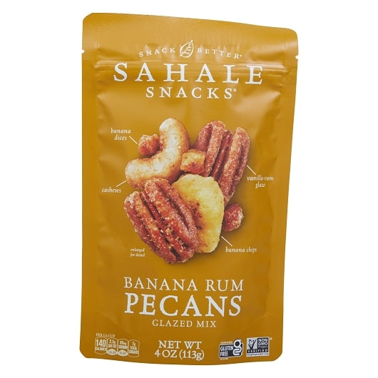 SAHALE PECANS BANANA RUMAMI GLAZED MIX, 6 - 4OZ