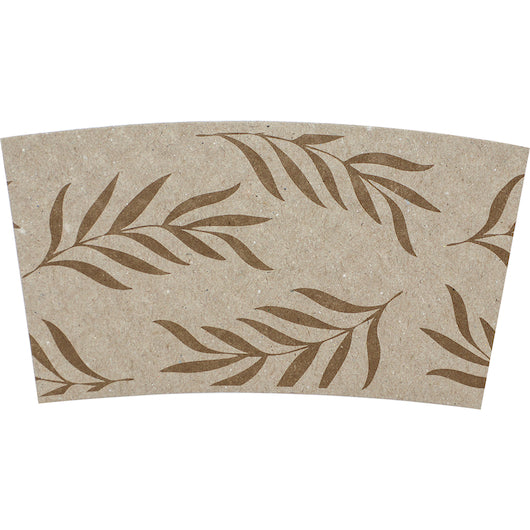 10-20 oz Hot Cup Sleeve - 100% PCW Paper - Compostable