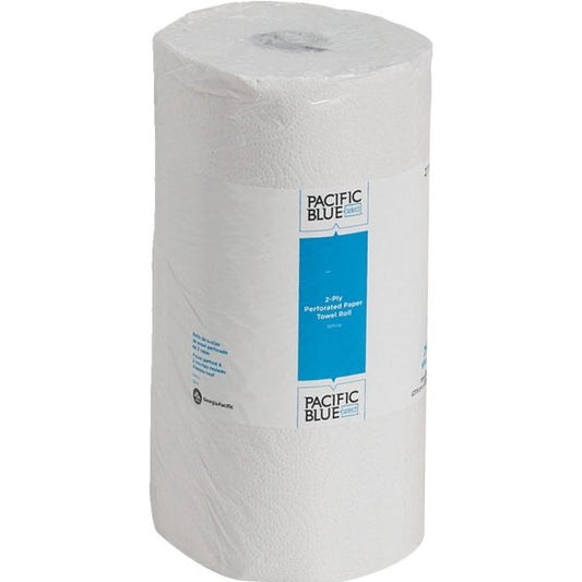 PACIFIC BLUE SELECT(R) 2-PLY PERFORATED PAPERTOWEL ROLL (PREVIOUSLY PREFERENCE(R)) BY GP  PRO, WHITE
