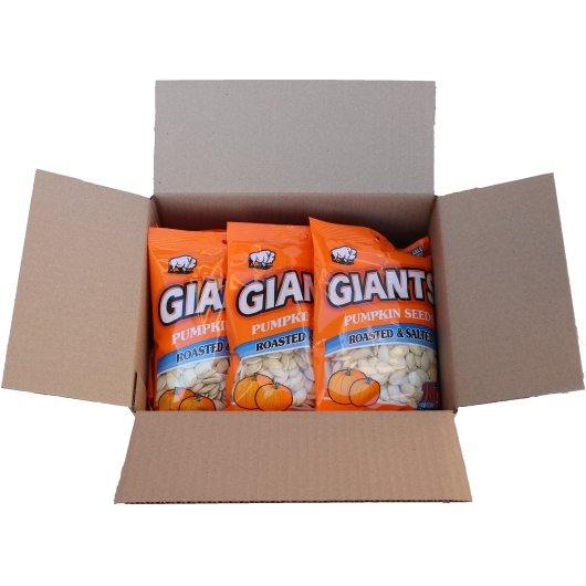 GIANT SNACK INC GIANTS PUMPKIN SEEDS ROASTED & SALTED, 12 - 5.15 OZ