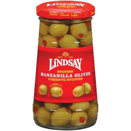 Lindsay(R) Spanish Stuffed Manzanilla Olives 5.75 oz. Jar