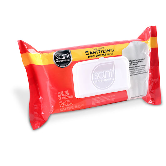 SANI PROFESSIONAL/NICE PAK SANITIZING MULTI-SURFACE WIPES, 12 - 72 CNT
