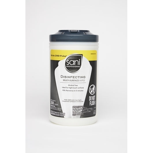 SANI PROFESSIONAL/NICE PAK SANI-CLOTH DISINFECTING WIPES, 6 - 200 CNT