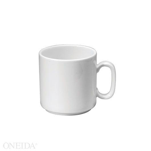 BUFFALO BRIGHT WHITE STACKING MUG 9 OUNCE 36-1 EACH