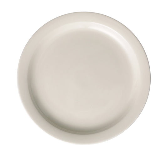 ONEIDA 9 INCH NARROW RIM CREAM WHITE NARROW RIM PLATE, 1 - 24 EA
