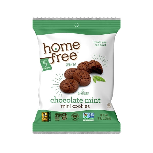 Chocolate Mint Mini Cookies, GF, Top 14 Free,10/0.95 Oz.., Tray